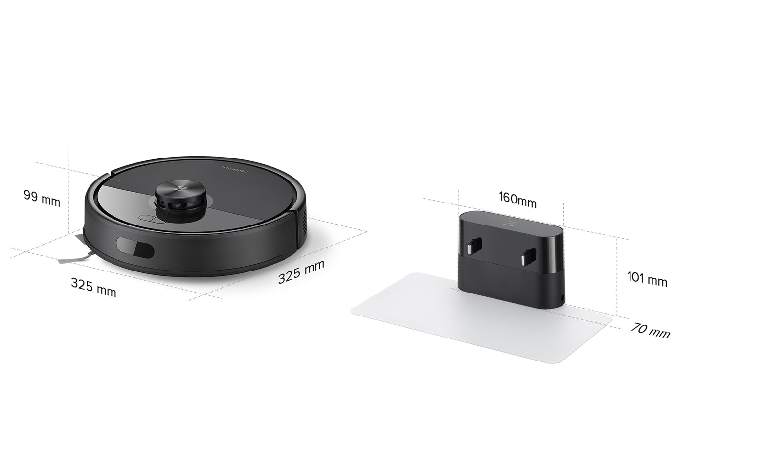Roborock Q7 TF ზომები