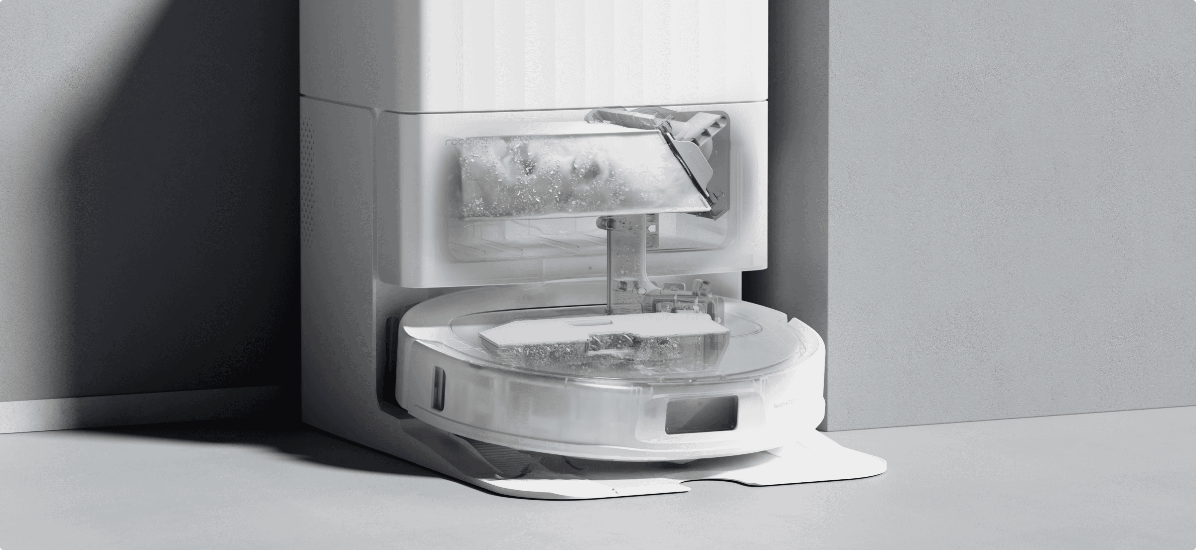 שואב אבק רובוטי Qrevo 5AE מבית Roborock ריקון אבק אוטומטי